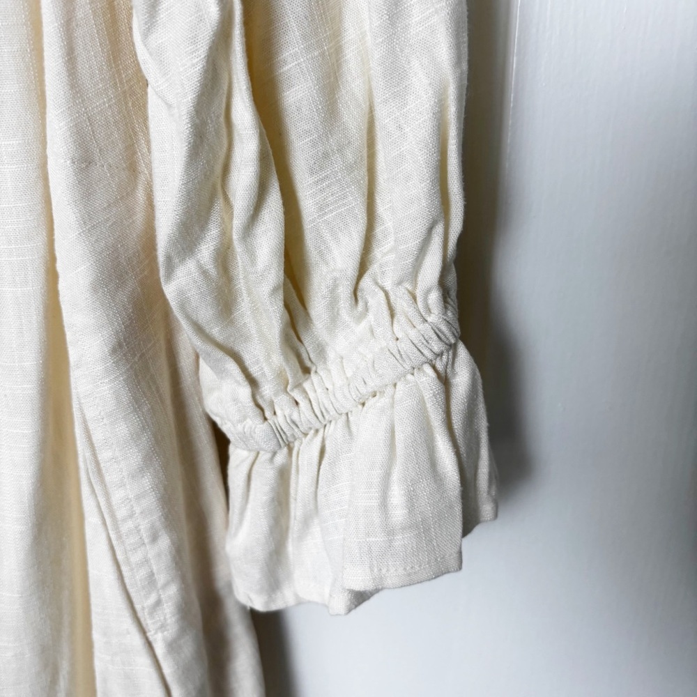 Anthropologie Porridge Ivory Ruffle Long Sleeve Dress - Picture 11 of 13